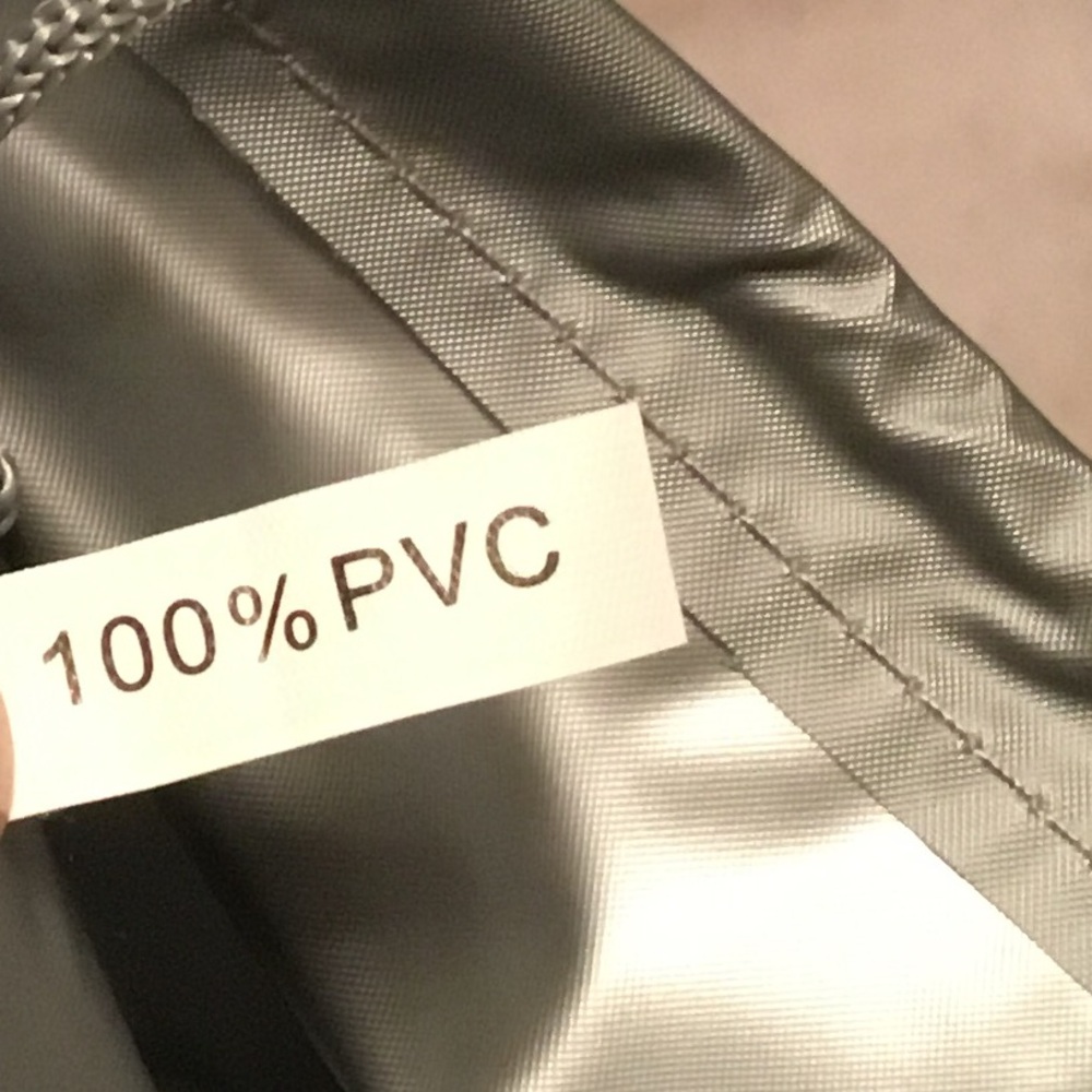 Prada Gray & Red Vinyl Drawstring Dust Bag - Picture 5 of 7